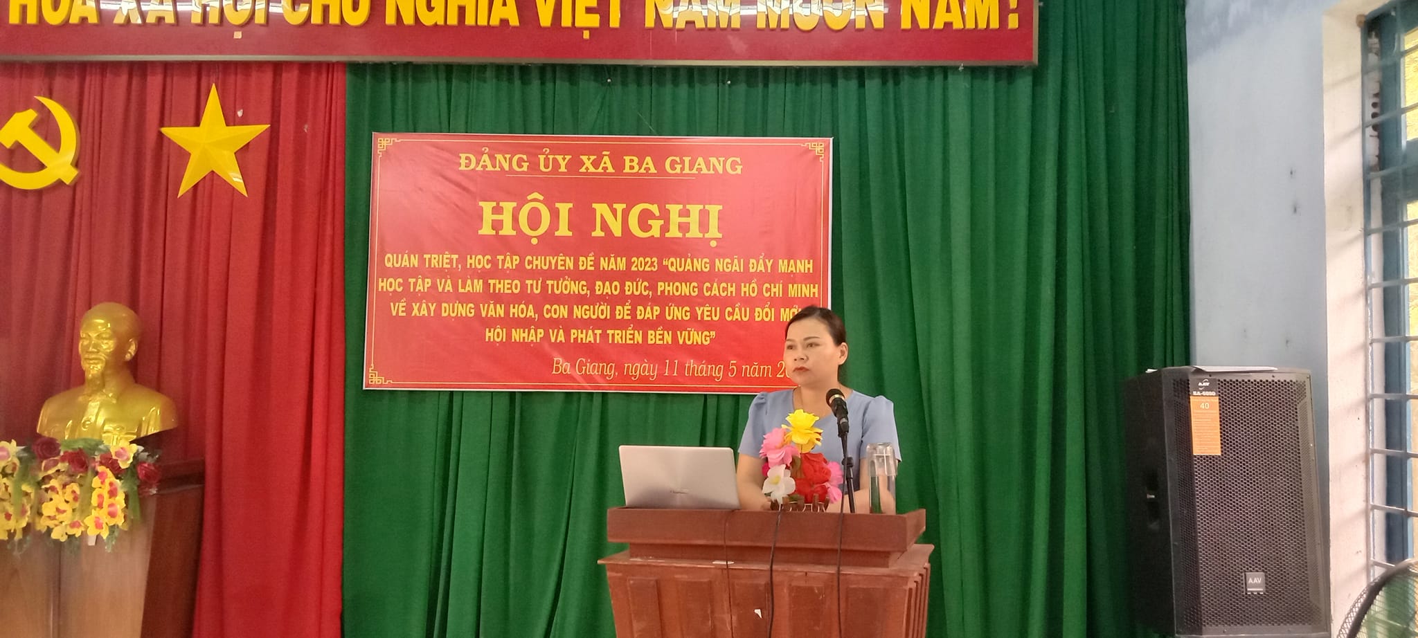 Đảng ủy xã Ba Giang tổ chức Hội nghị quán triệt, học tập chuyên đề năm 2023