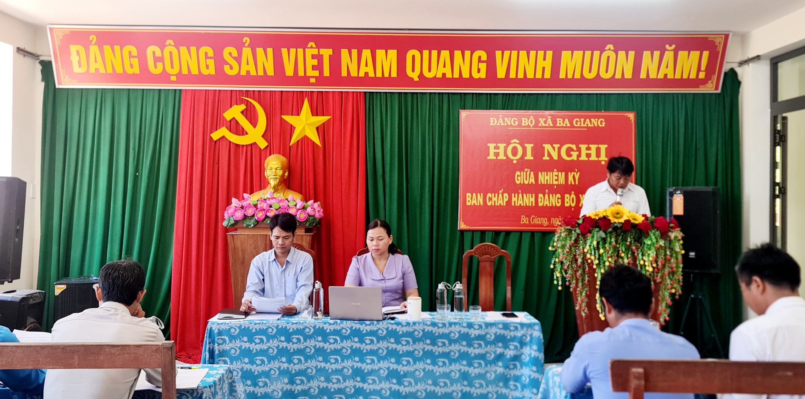 Đảng bộ xã Ba Giang tổ chức Hội nghị sơ kết giữa nhiệm kỳ Đại hội Đảng bộ xã lần thứ III, nhiệm kỳ 2020-202.5
