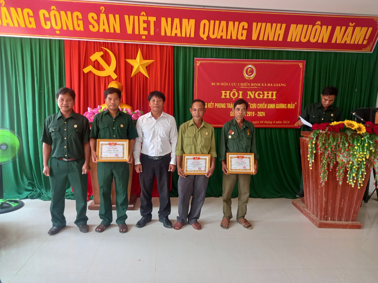 Hội cựu chiến binh xã Ba Giang tổ chức tổng kết phong trào thi đua 