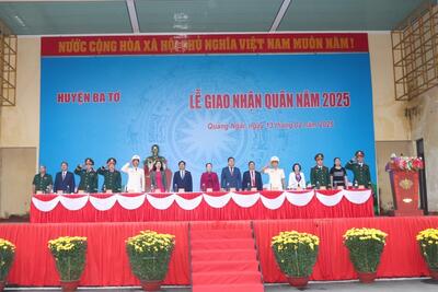 Rộn ràng ngày hội tòng quân năm 2025 ở huyện Ba Tơ
